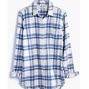 Madewell Oversized Ex-Boyfriend Shirt Akiva Plaid